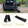 Portable Foldable Pet Ramp Climbing Ladder Suitable for Off-road Vehicle Trucks - Black