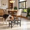 Heavy Duty Double Dog Food Bowl 17 Inch Stainless Steel Elevated Pet Feeding Station for Dogs